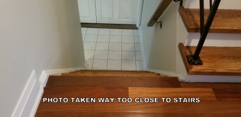 To request a quote don’t take photo too close to stairs.